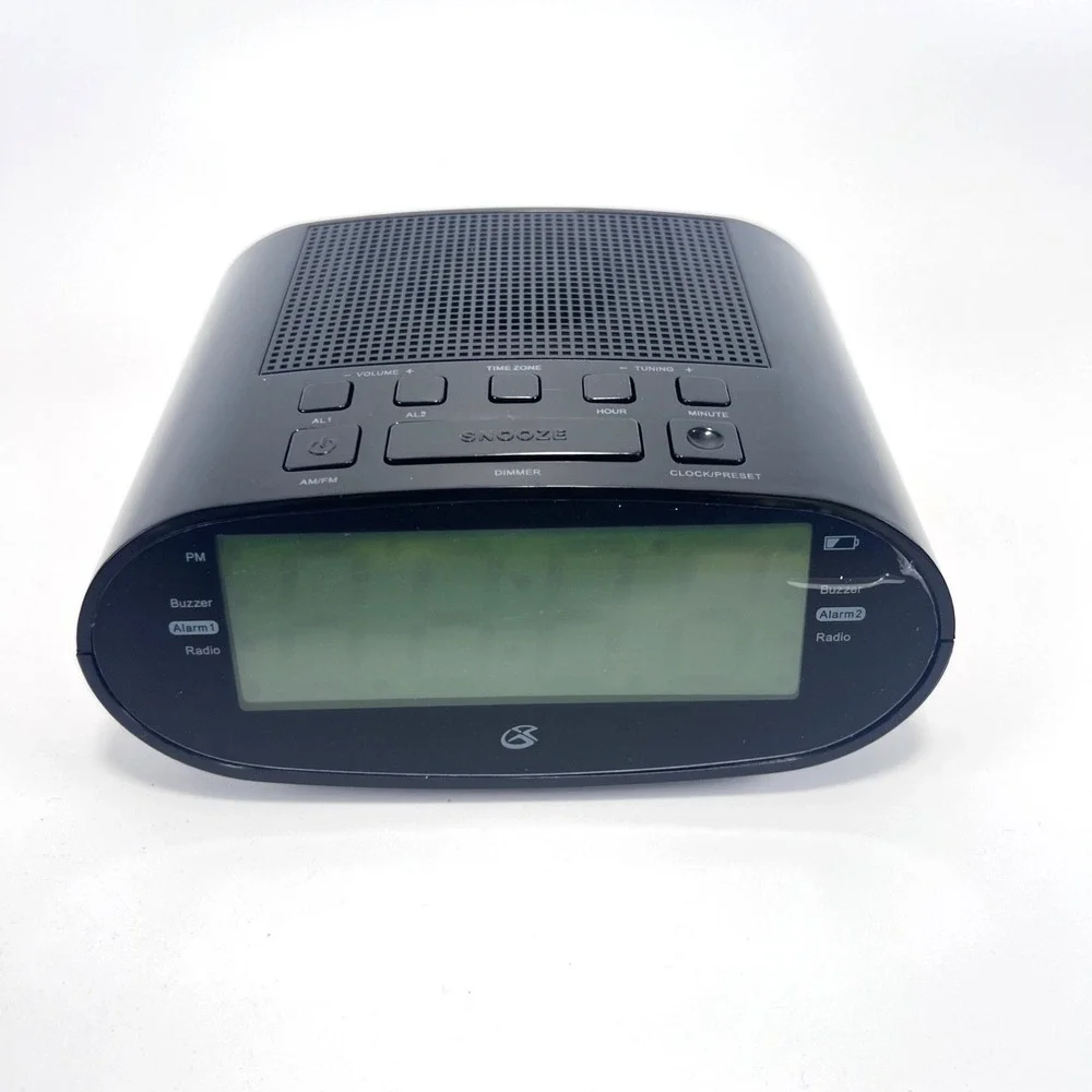 GPX 1.2 in. Black LED‎ Dual Alarm Clock Radio with AM/FM C303B - New